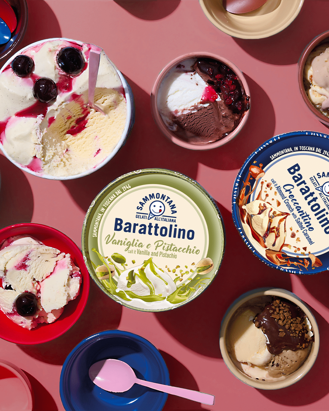 Glaces italiennes Sammontana proposées chez Fabioli Presto